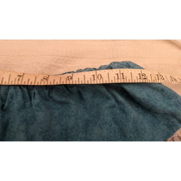 Ruffle skirt with wolf graphic, blue & purple layers, handmade, xs, animalcore - Picture 8 of 8